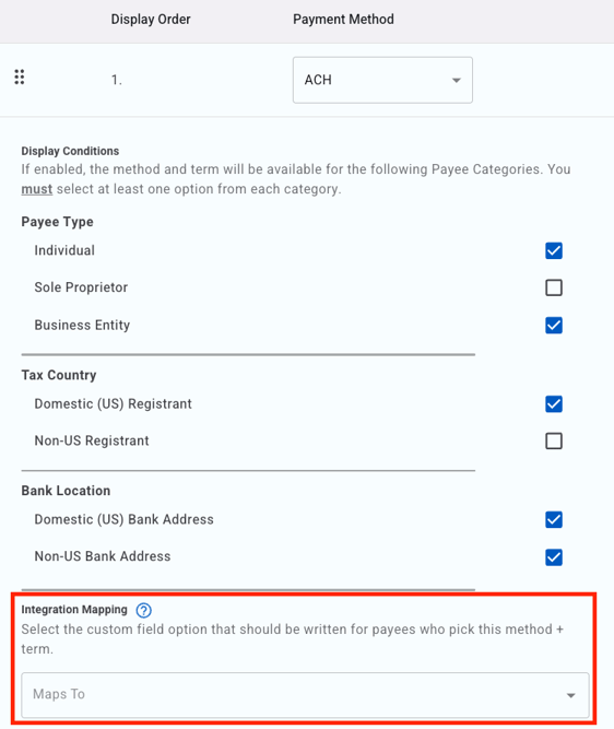 Integration Mapping DPM
