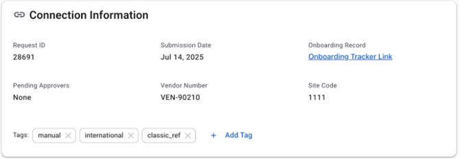 Payer_Profile Manager - Connection Info