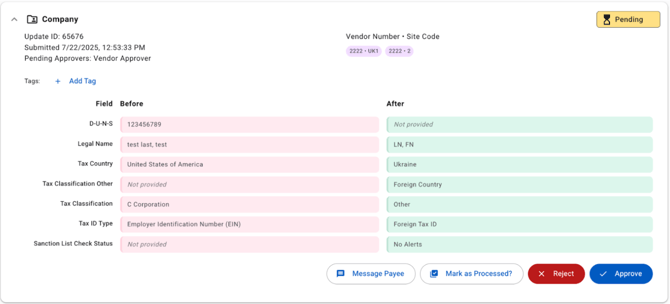 Payer_Profile Manager - Other Changes